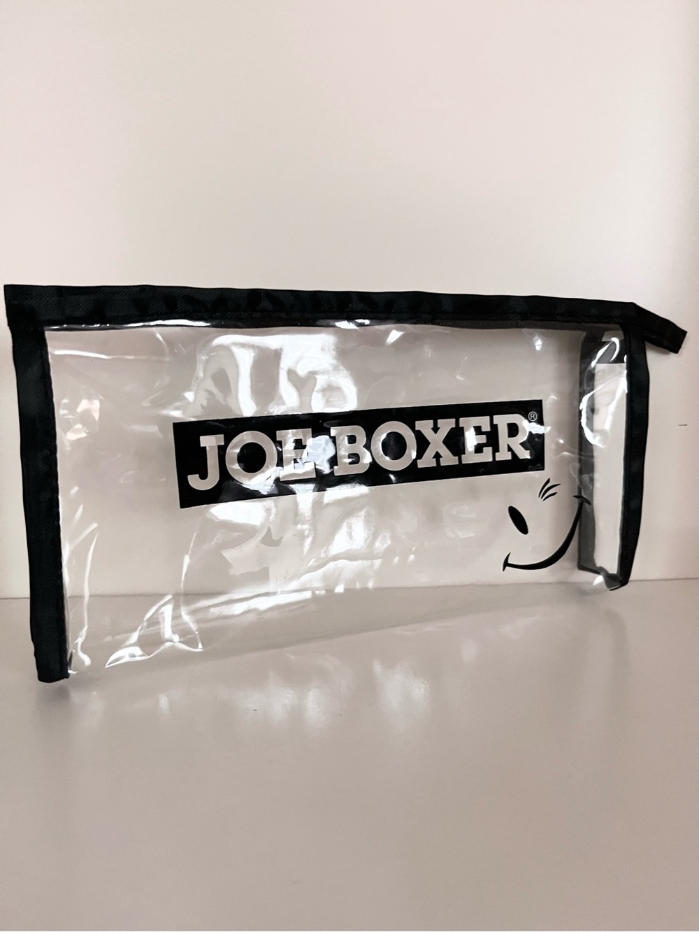 Joe boxer clear zippy pouch